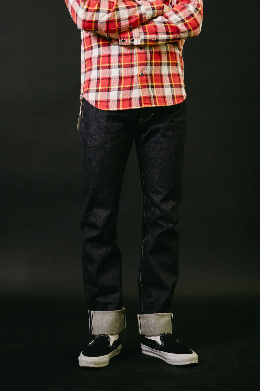 IH-777S-142 - 14oz Selvedge Denim Slim Tapered Jeans - Indigo - Image 7