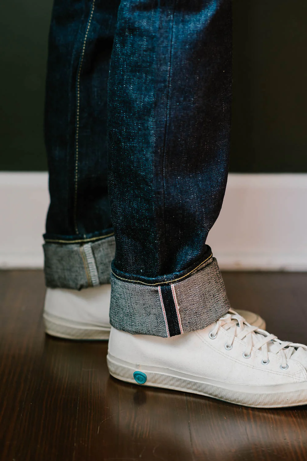 IH-777S-18 - 18oz Vintage Selvedge Denim Slim Tapered Cut Jeans - Indigo - Image 13