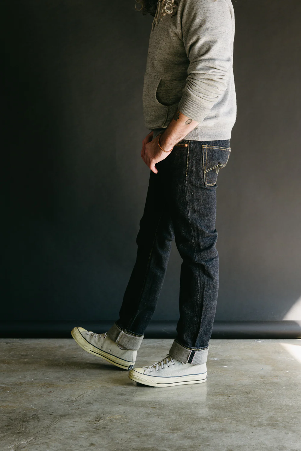 IH-777S-21 -21oz Selvedge Denim Slim Tapered - Indigo - Image 11
