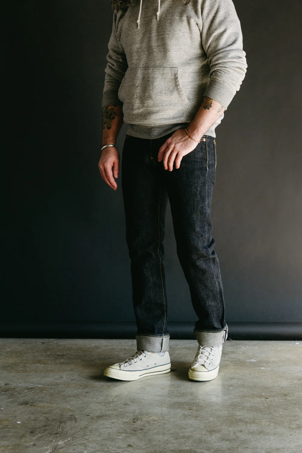 IH-777S-21 -21oz Selvedge Denim Slim Tapered - Indigo - Image 12
