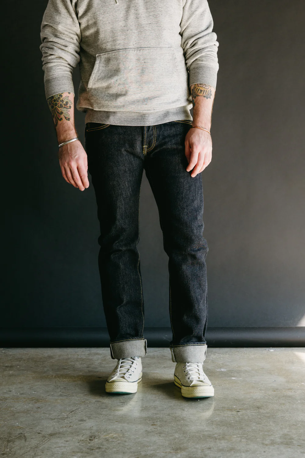 IH-777S-21 -21oz Selvedge Denim Slim Tapered - Indigo - Image 13