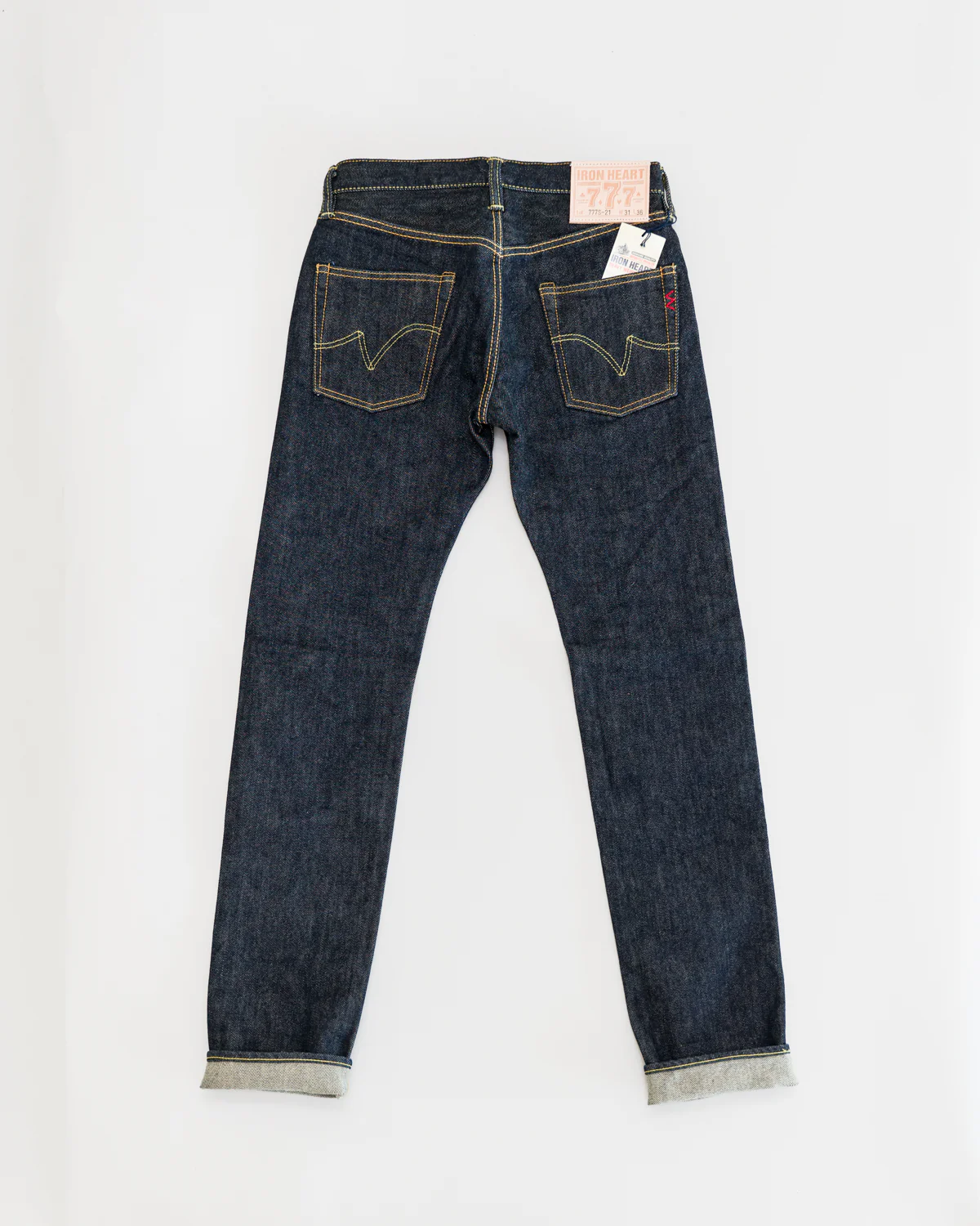 IH-777S-21 -21oz Selvedge Denim Slim Tapered - Indigo - Image 5