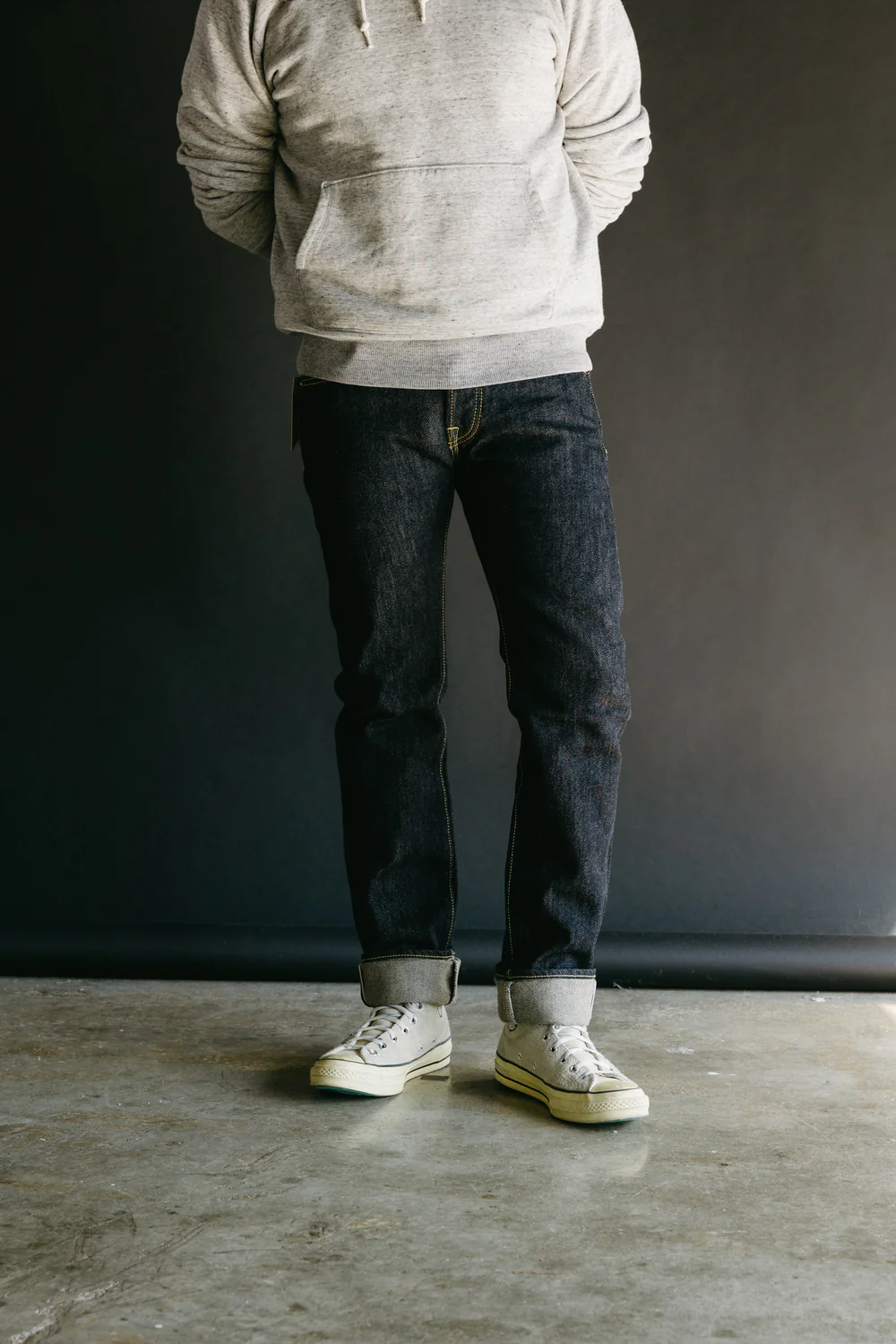IH-777S-21 -21oz Selvedge Denim Slim Tapered - Indigo - Image 8