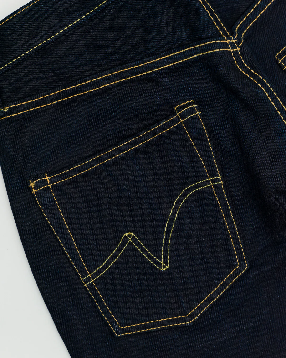 IH-777S-21ib - 21oz Selvedge Denim Slim Tapered Cut Jeans - Indigo/Black - Image 5