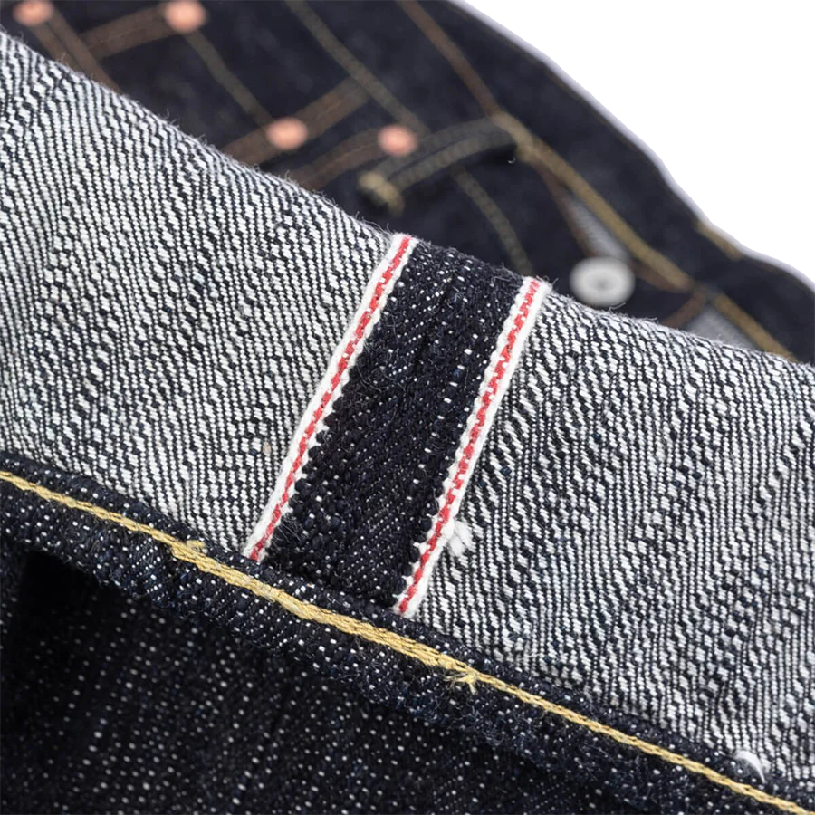 IH-777S-SLB - 16oz Slubby Selvedge Denim Slim Tapered Cut Jeans - Indigo - Image 4