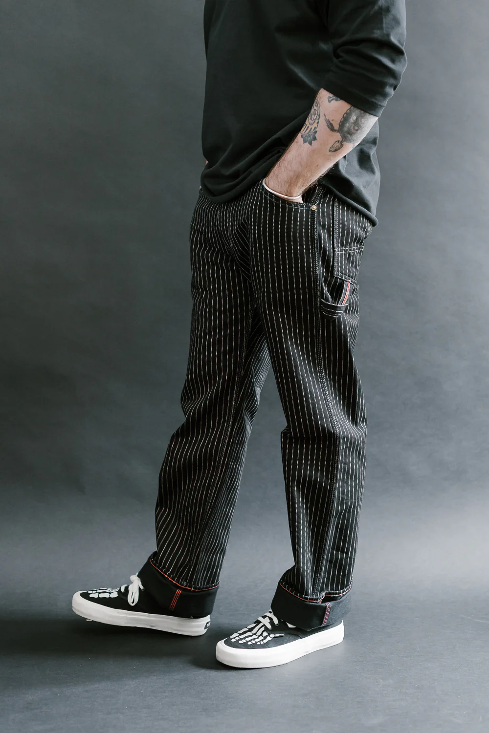IH-814-BLK - 12oz Wabash Painter's Pants - Black - Image 11