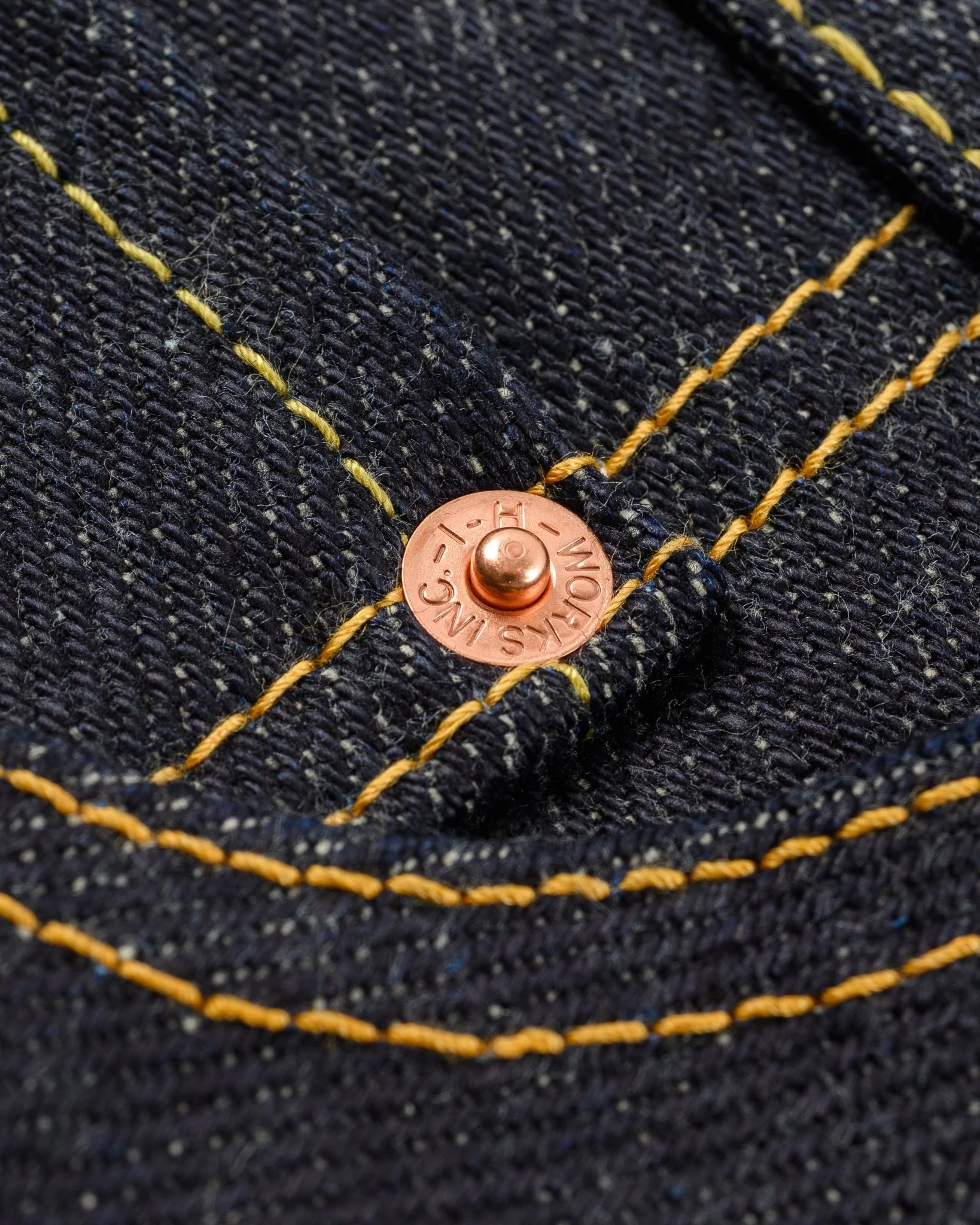 IH-888-XHS - 25oz Selvedge Denim Medium/High Rise Taper Cut Jeans - Indigo - Image 10