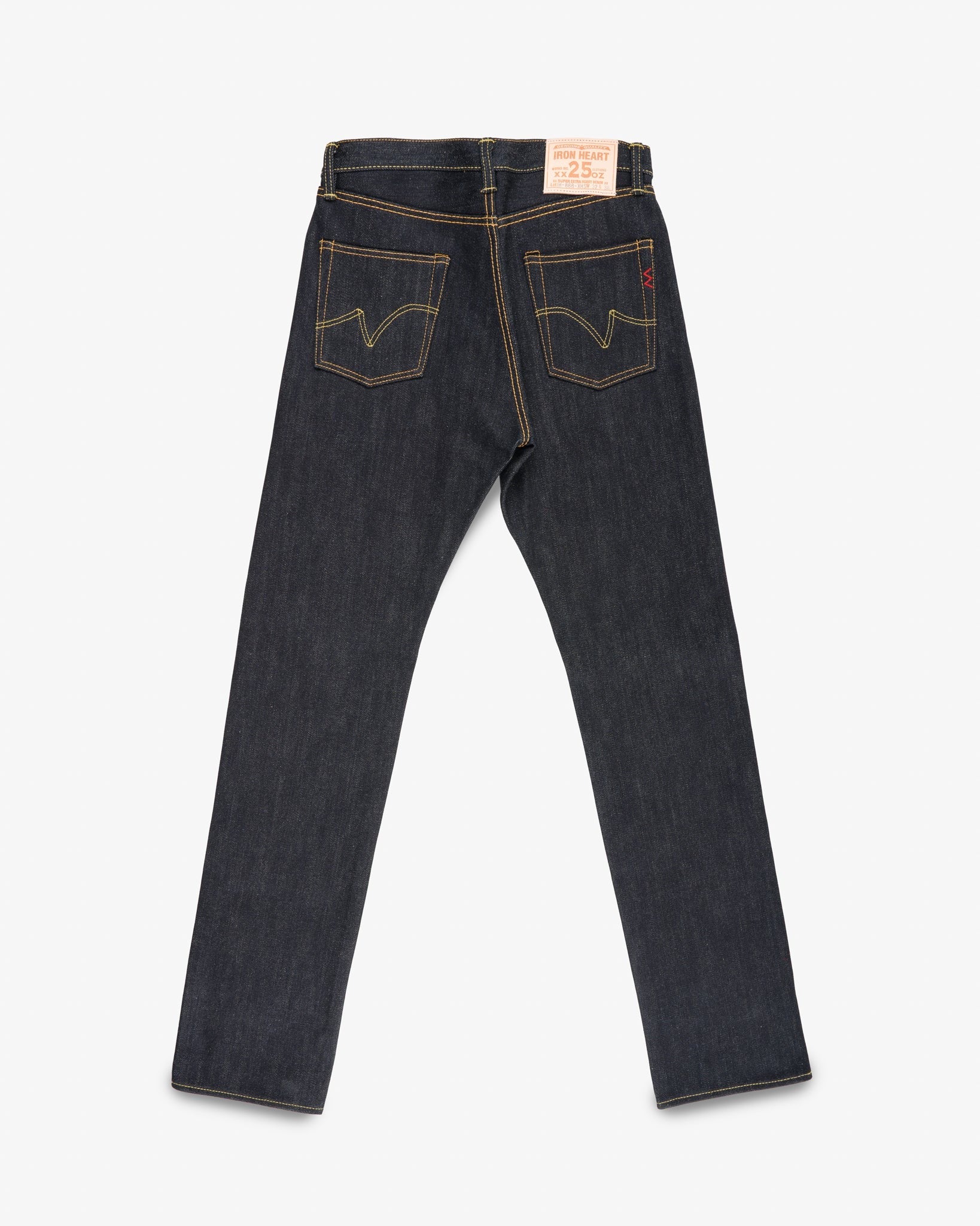 IH-888-XHS - 25oz Selvedge Denim Medium/High Rise Taper Cut Jeans - Indigo - Image 13