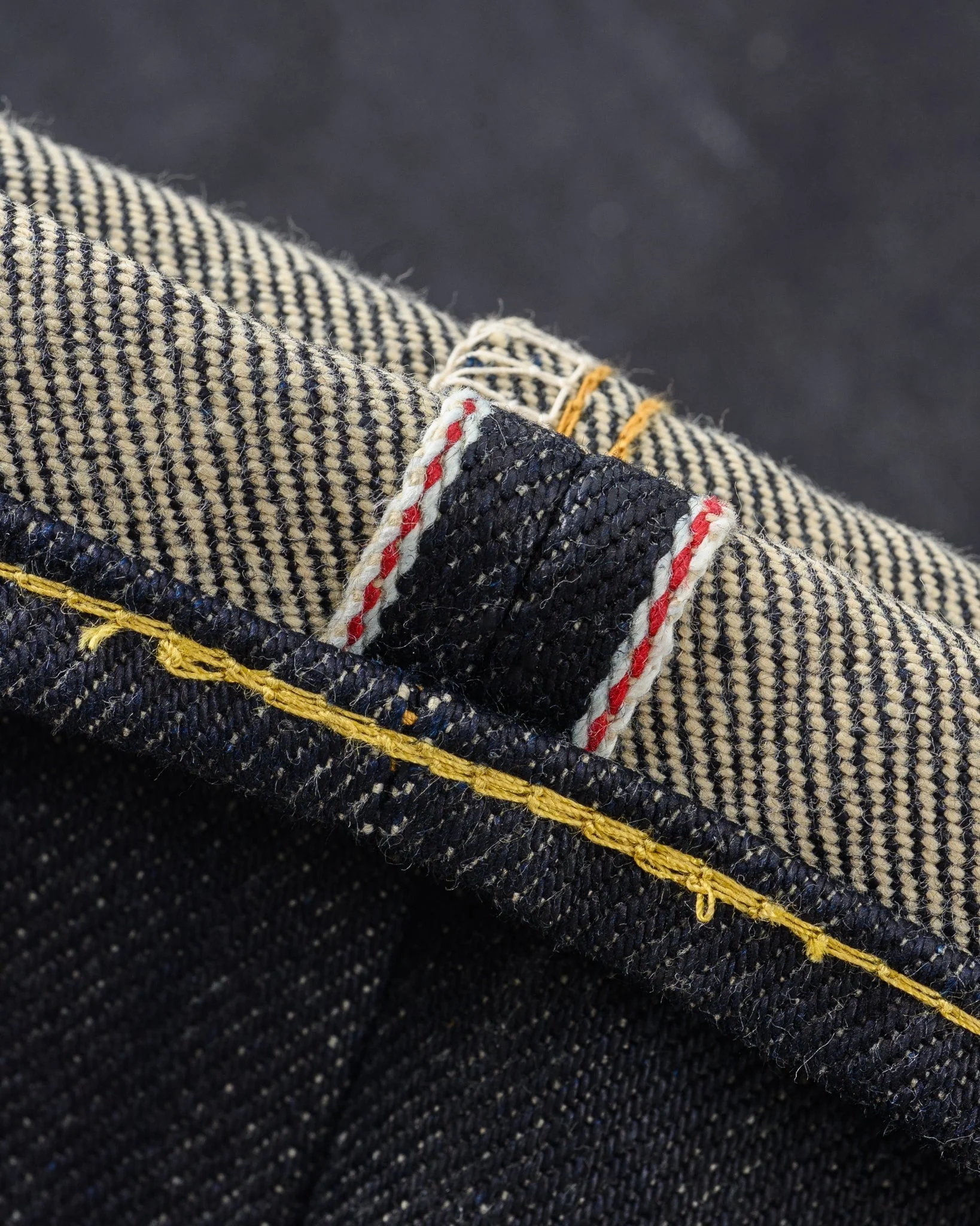 IH-888-XHS - 25oz Selvedge Denim Medium/High Rise Taper Cut Jeans - Indigo - Image 5