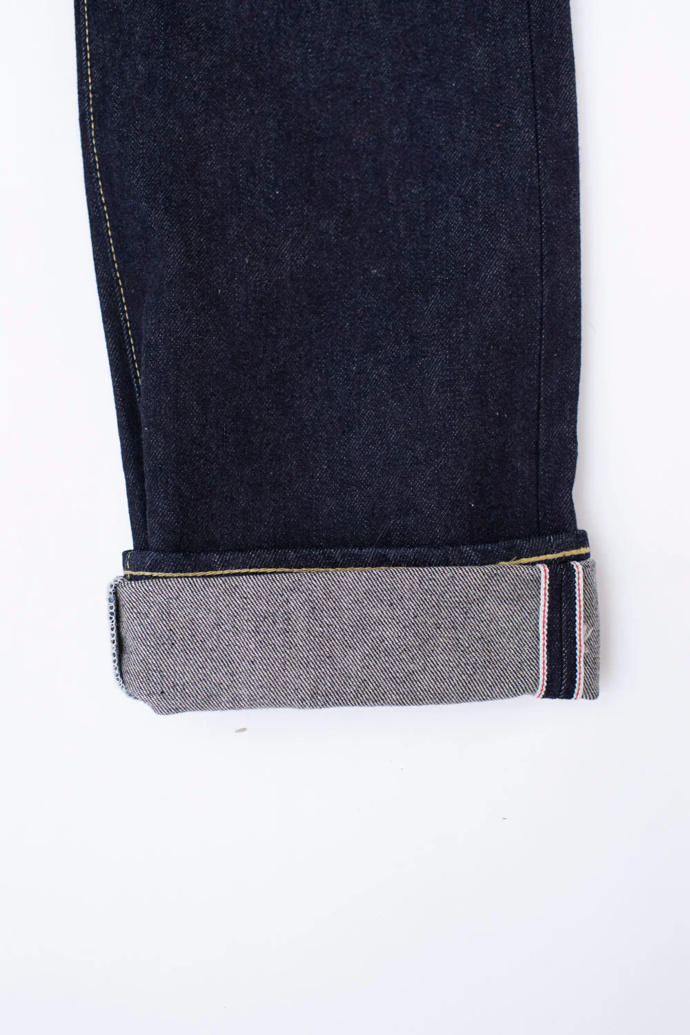 IH-888S-142 - 14oz Selvedge Denim Medium/High Rise Tapered Cut Jeans - Indigo - Image 6