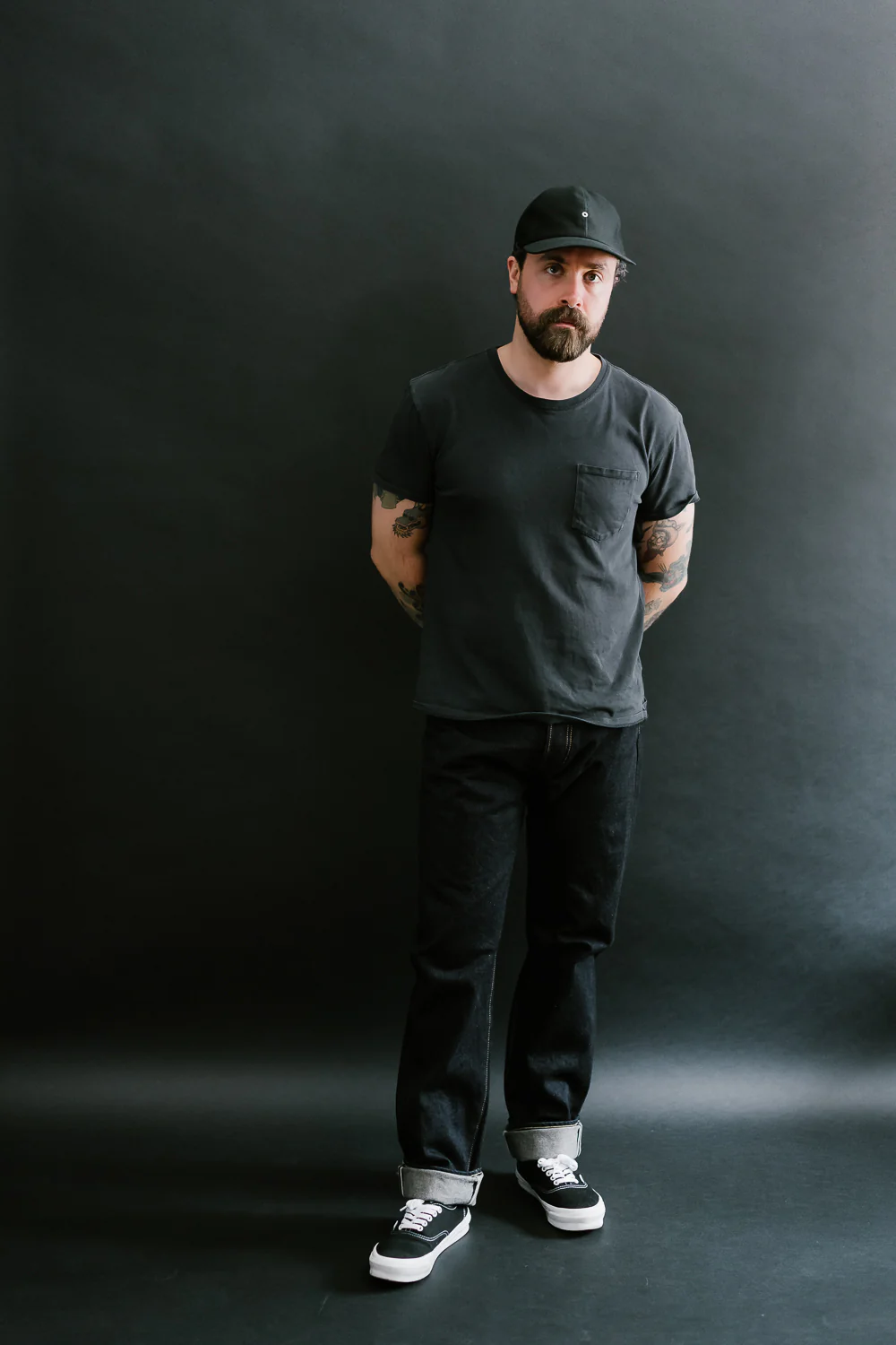IH-888S-142 - 14oz Selvedge Denim Medium/High Rise Tapered Cut Jeans - Indigo - Image 8
