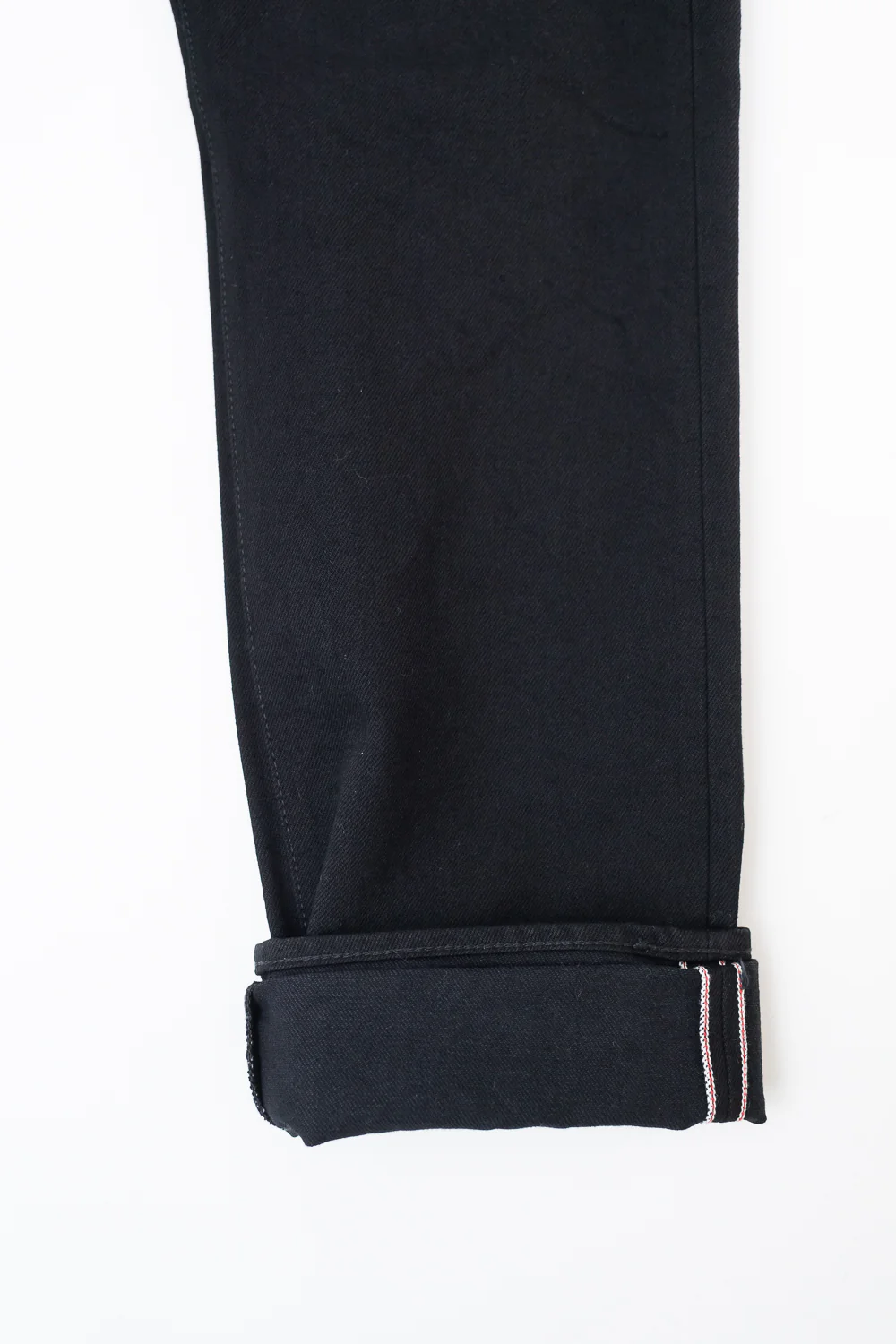 IH-888S-142bb - 14oz Selvedge Denim Medium/High Rise Tapered Jeans - Black/Black - Image 5