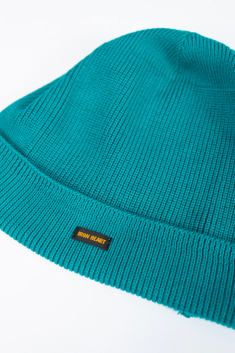 IHG-081-BLU - 100% Cotton Ribbed Beanie - Blue - Image 2