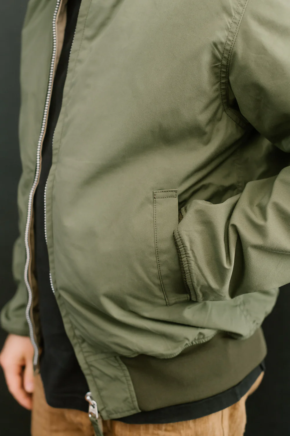 IHJ-130-OLV-NP - Reversible Tanker Jacket - Olive - Image 25