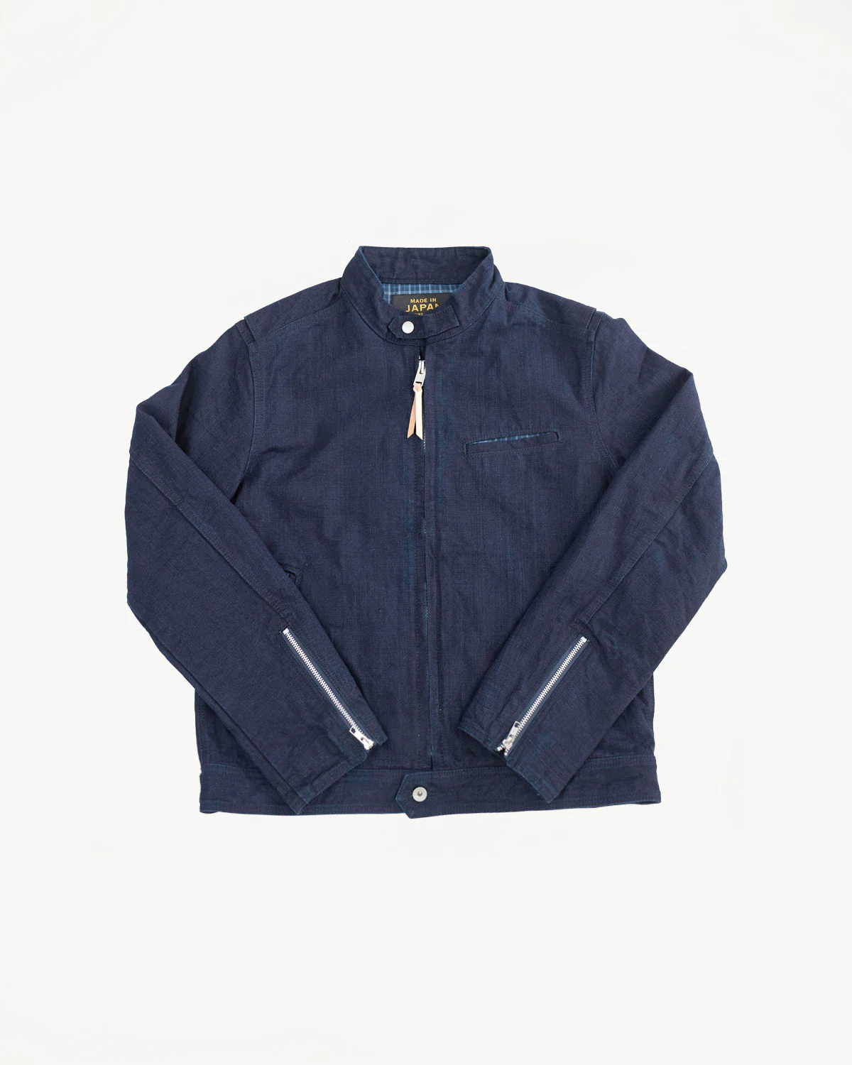 IHJ-135-IND - 13oz Oxford Cloth Riders Jacket - Indigo