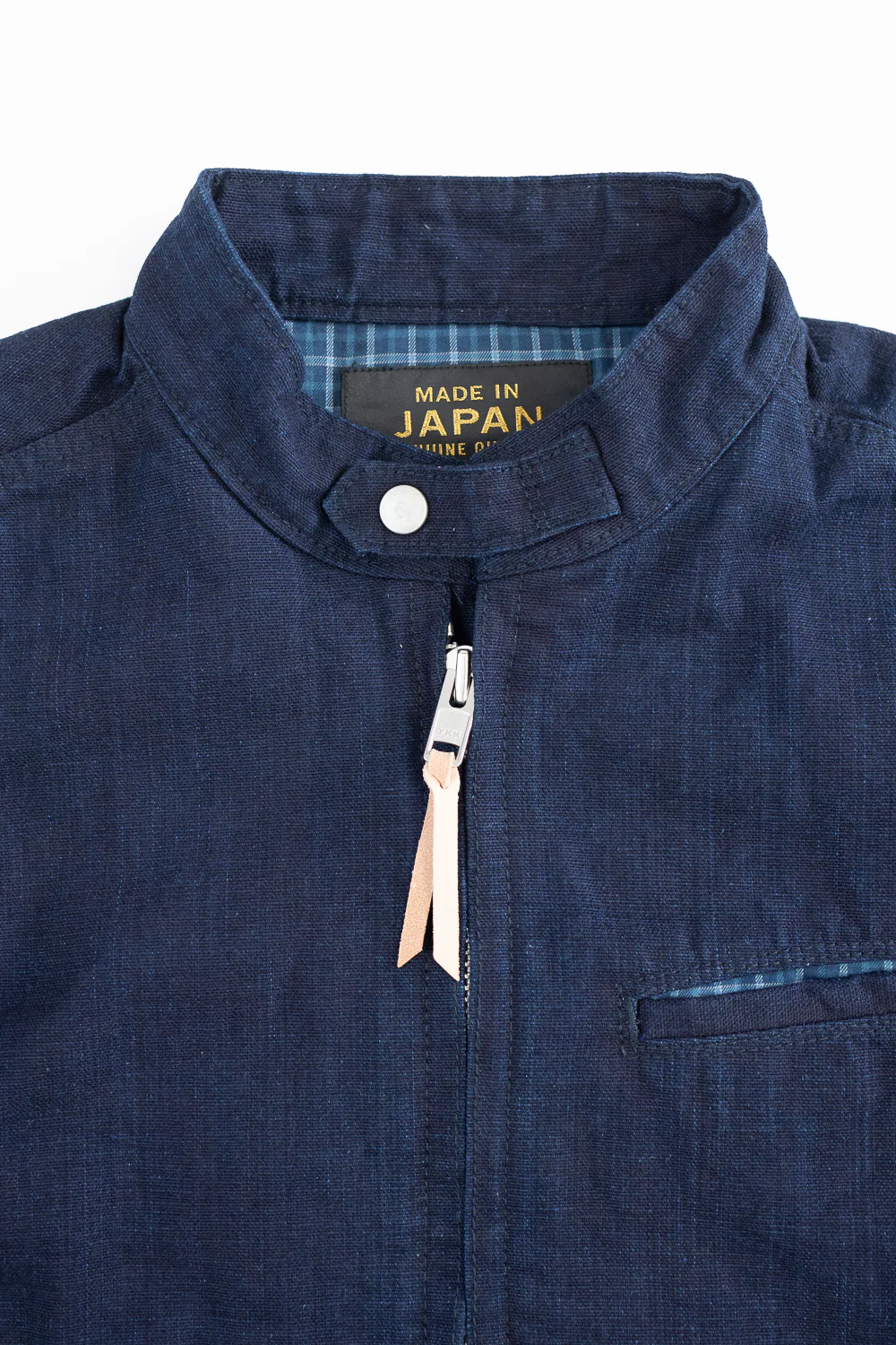 IHJ-135-IND - 13oz Oxford Cloth Riders Jacket - Indigo - Image 2