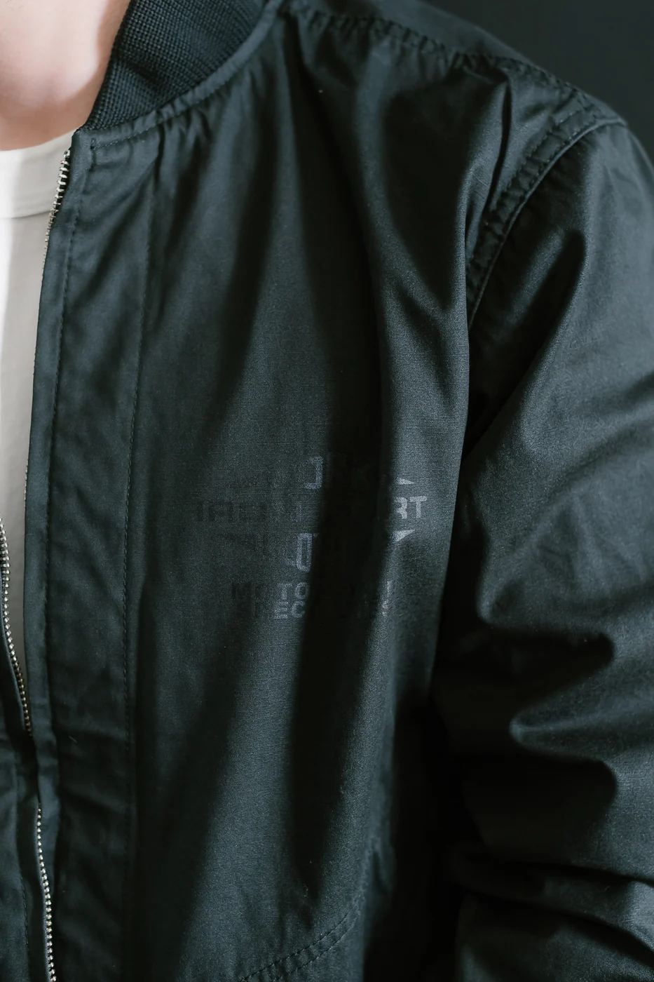 IHJ-145-BLK - 7oz Rubber Wax Coated Windbreaker - Black - Image 17