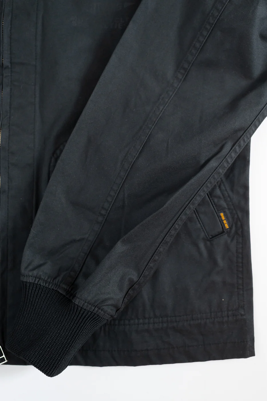 IHJ-145-BLK - 7oz Rubber Wax Coated Windbreaker - Black - Image 4