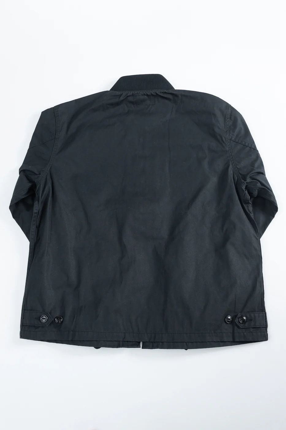 IHJ-145-BLK - 7oz Rubber Wax Coated Windbreaker - Black - Image 5