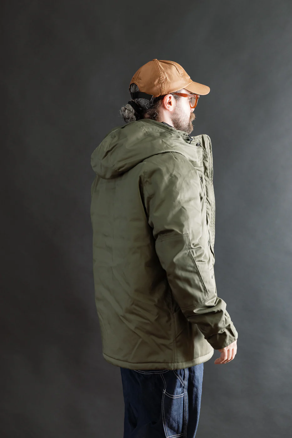 IHJ-154-OLV - 8oz Sateen/Primaloft® Winter Parka Jacket - Olive - Image 11