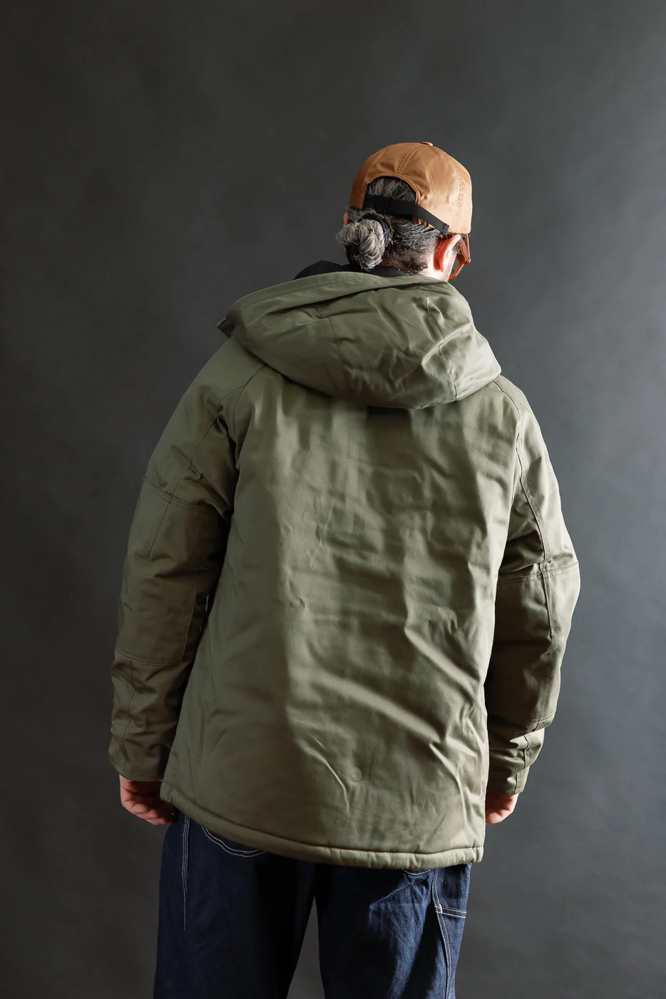 IHJ-154-OLV - 8oz Sateen/Primaloft® Winter Parka Jacket - Olive - Image 12
