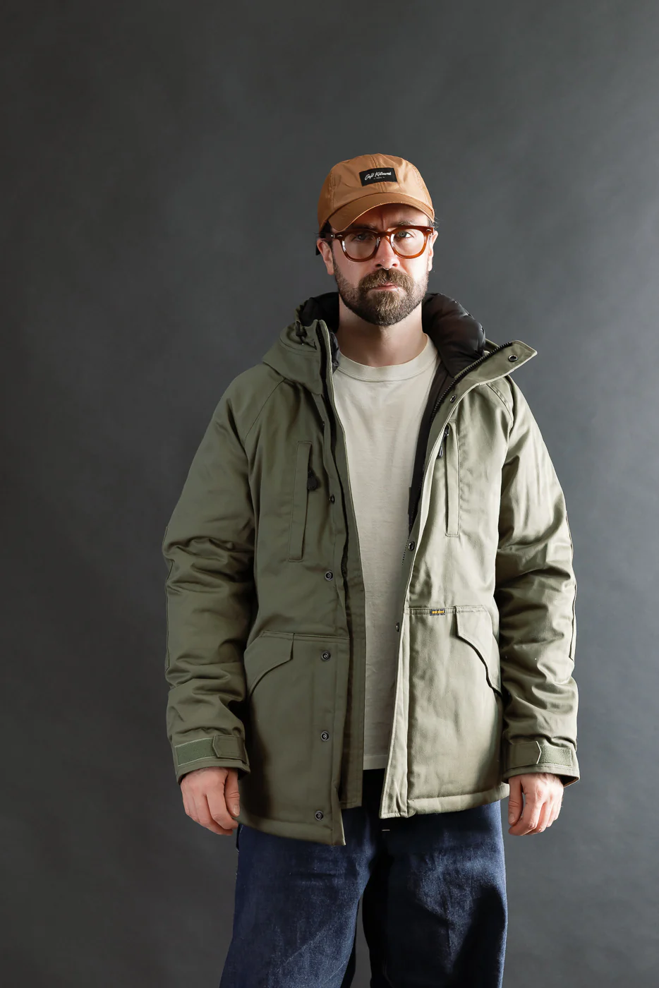 IHJ-154-OLV - 8oz Sateen/Primaloft® Winter Parka Jacket - Olive - Image 15
