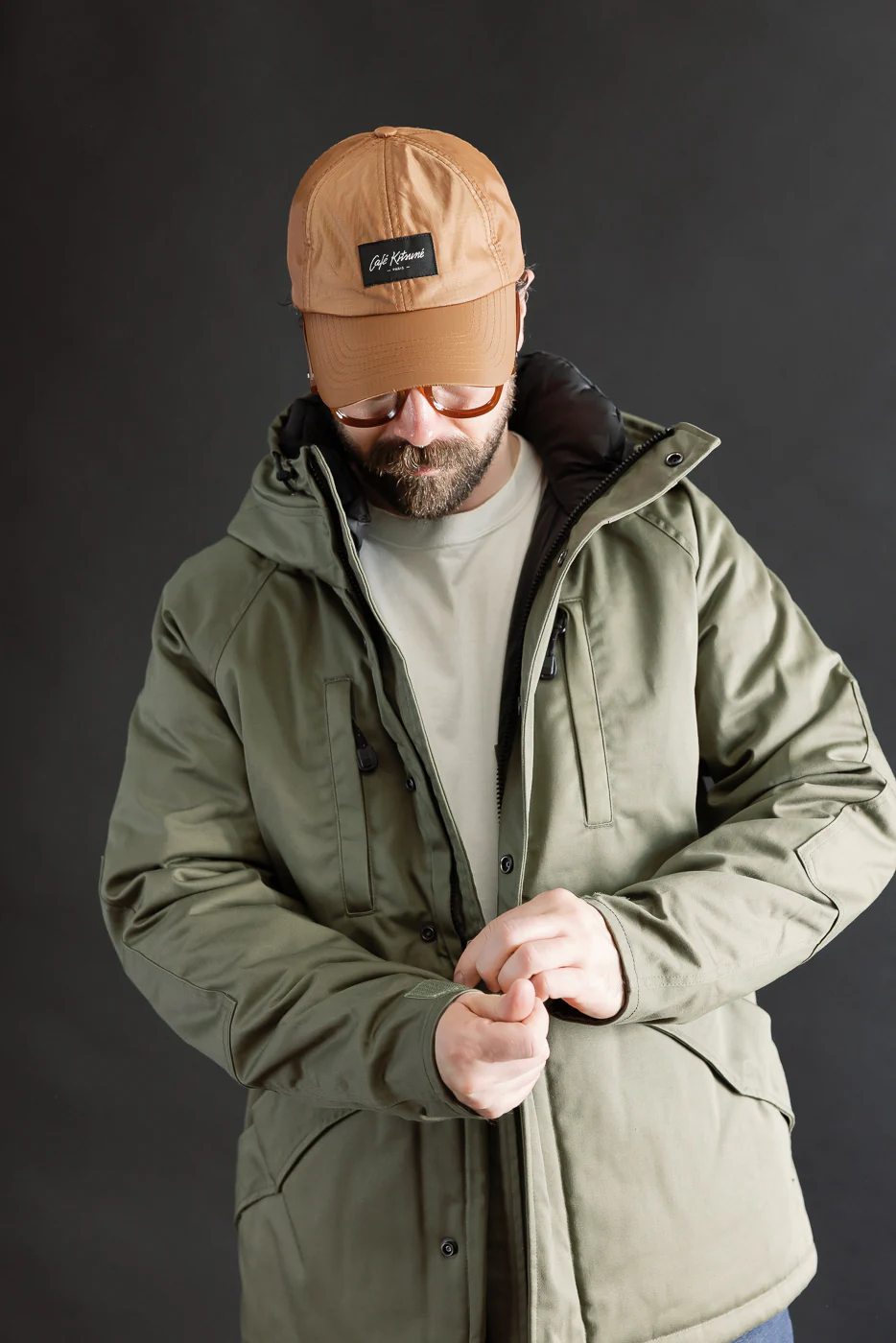 IHJ-154-OLV - 8oz Sateen/Primaloft® Winter Parka Jacket - Olive - Image 17