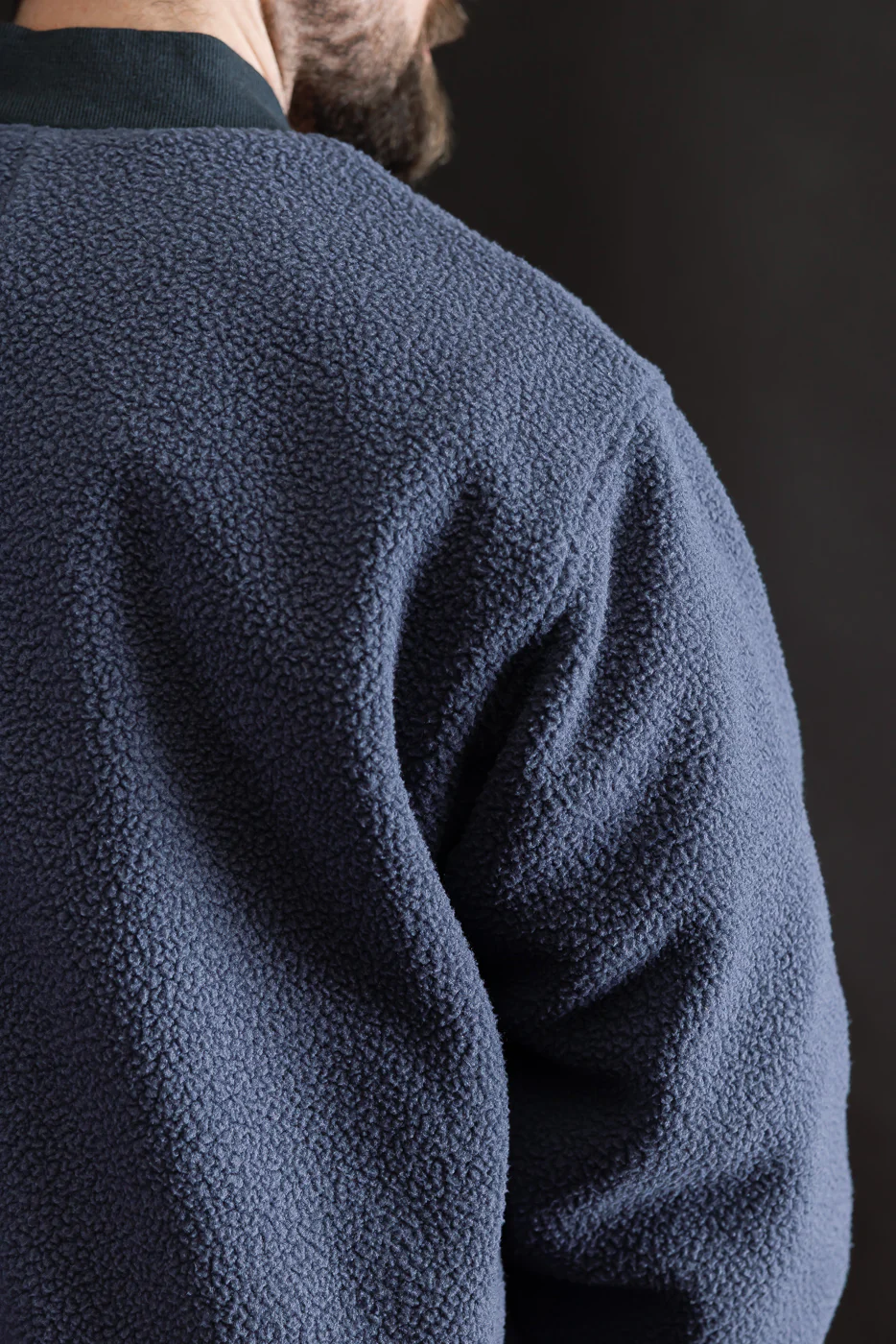 IHJ-157-NAV - Reversible Fleece Jacket - Navy Blue - Image 20