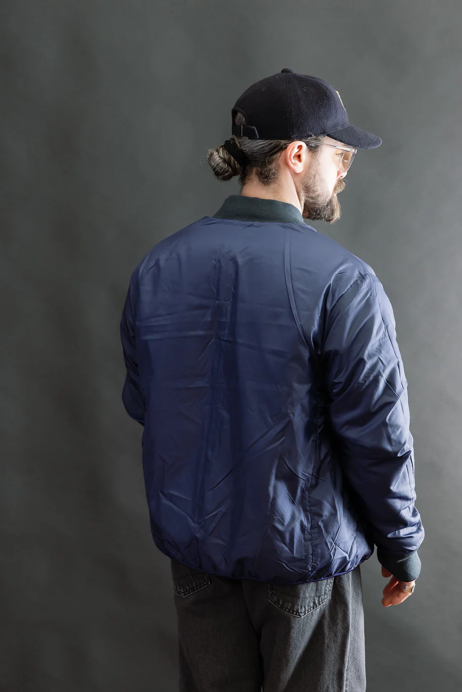 IHJ-157-NAV - Reversible Fleece Jacket - Navy Blue - Image 24