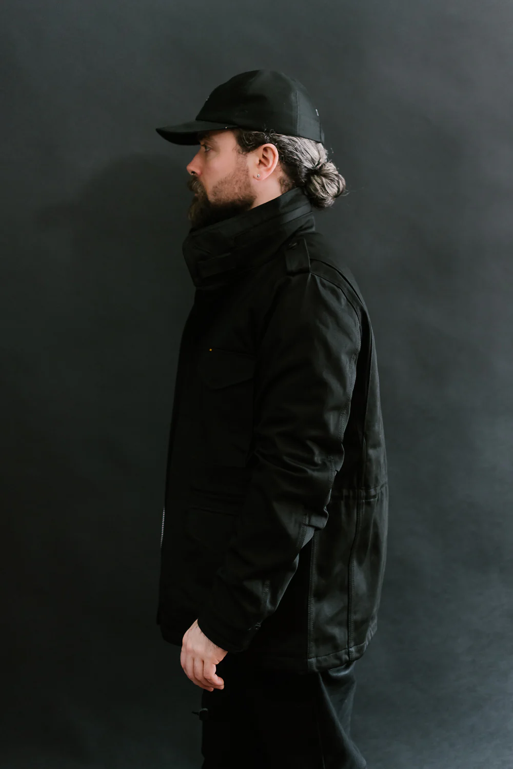 IHM-27-BLK - Sateen M65 Field Jacket - Black - Image 19