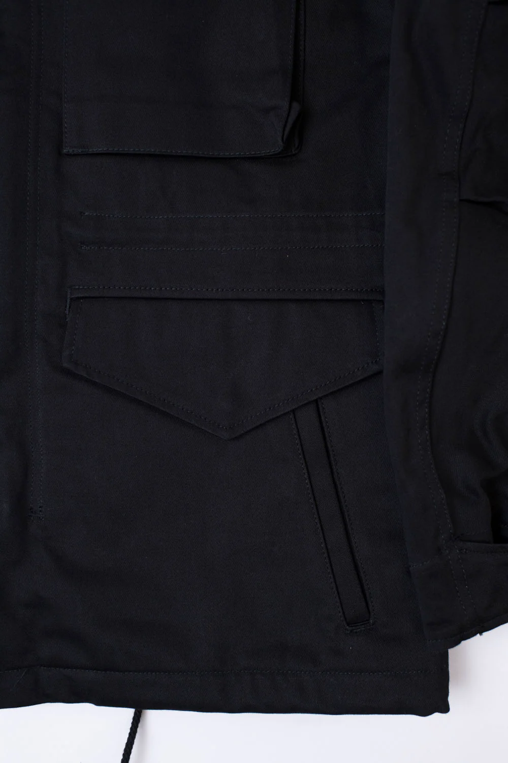 IHM-27-BLK - Sateen M65 Field Jacket - Black - Image 6