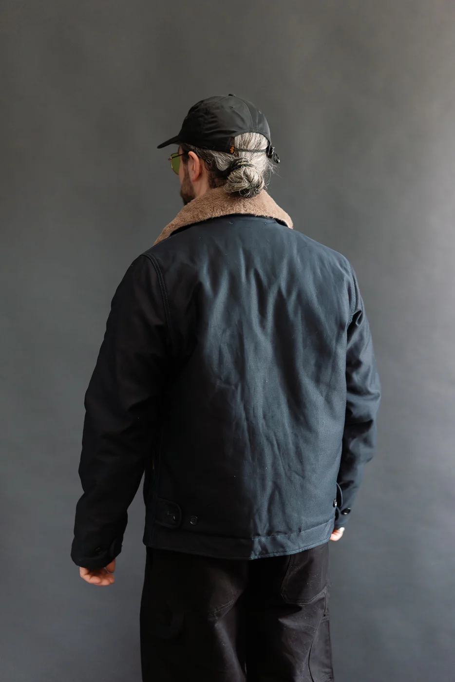 IHM-35-NAV Whipcord N1 Deck Jacket - Navy - Image 13