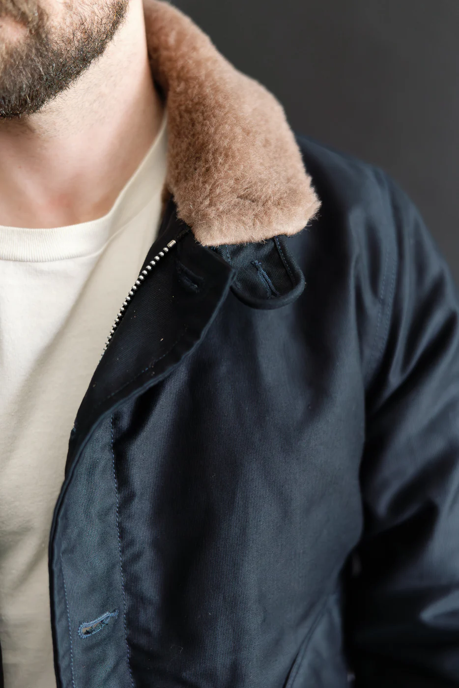 IHM-35-NAV Whipcord N1 Deck Jacket - Navy - Image 17