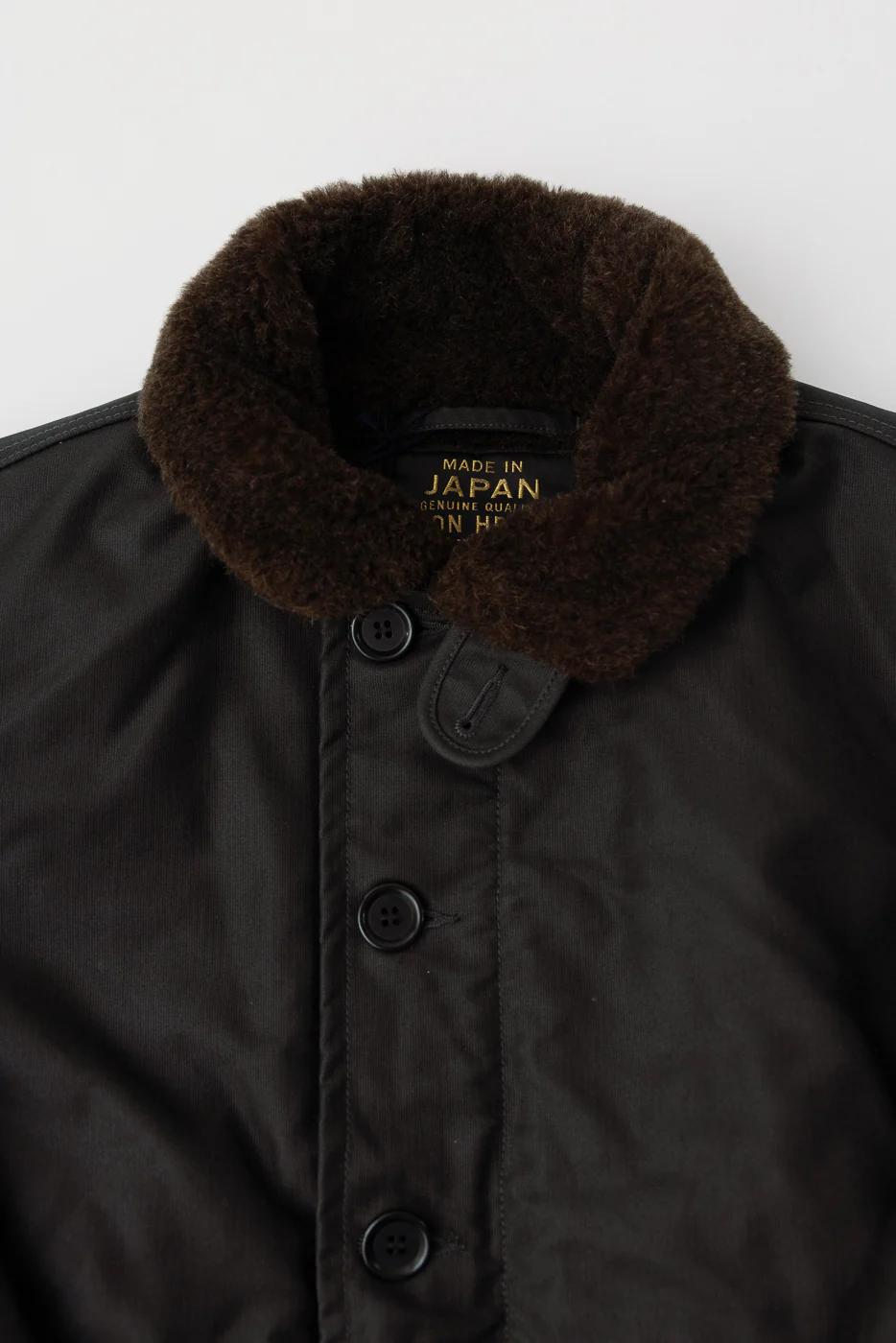 IHM-37-BLK - Oiled Whipcord N1 Deck Jacket - Black - Image 2
