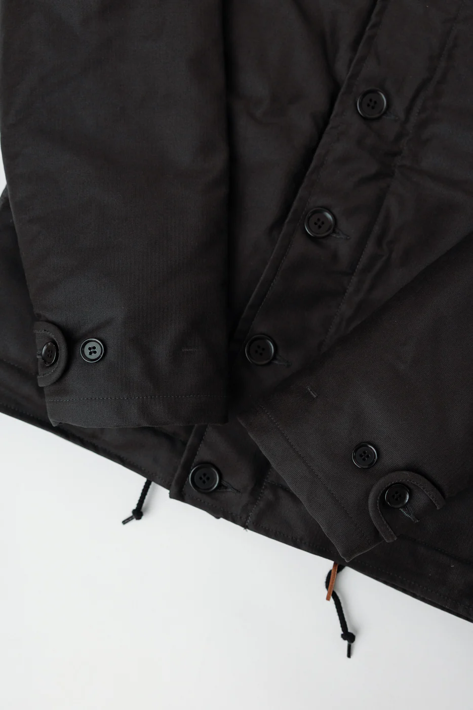 IHM-37-BLK - Oiled Whipcord N1 Deck Jacket - Black - Image 3