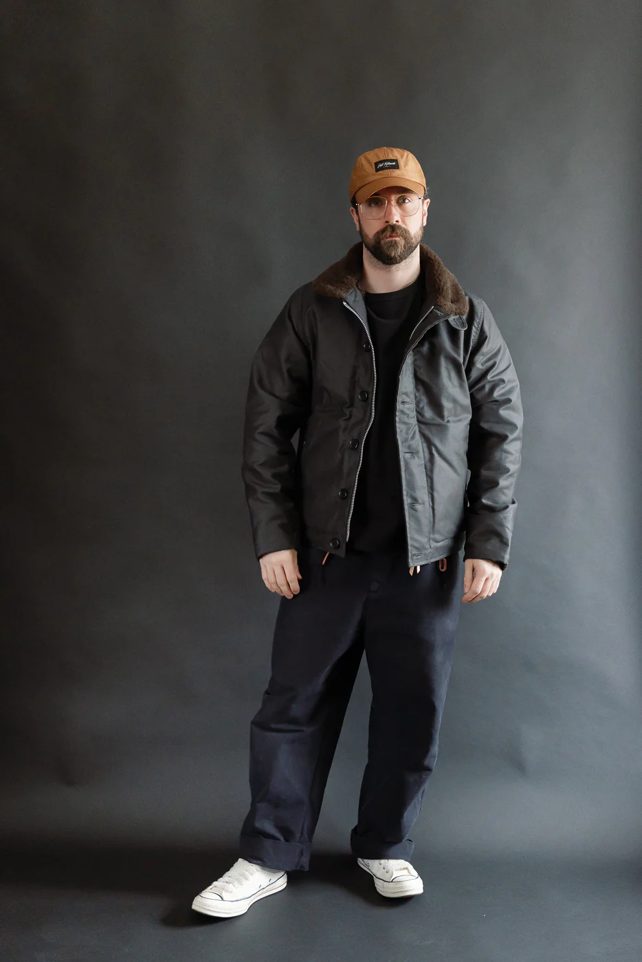 IHM-37-BLK - Oiled Whipcord N1 Deck Jacket - Black - Image 7