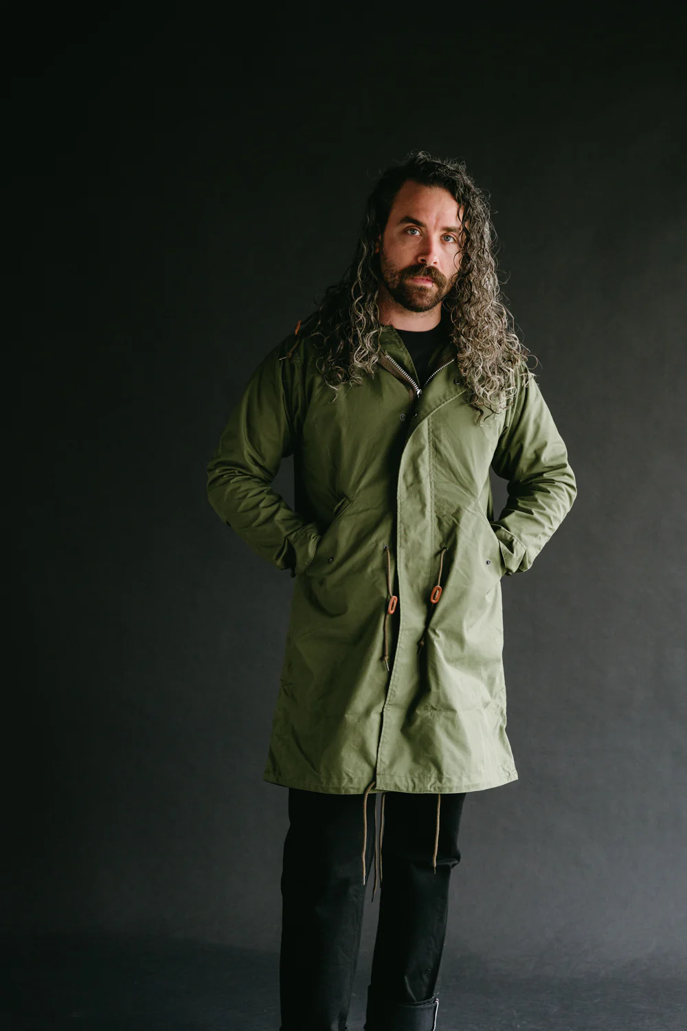 IHM-38-OLV - 5oz Quilted Lining M-51 Type Field Coat - Olive - Image 14