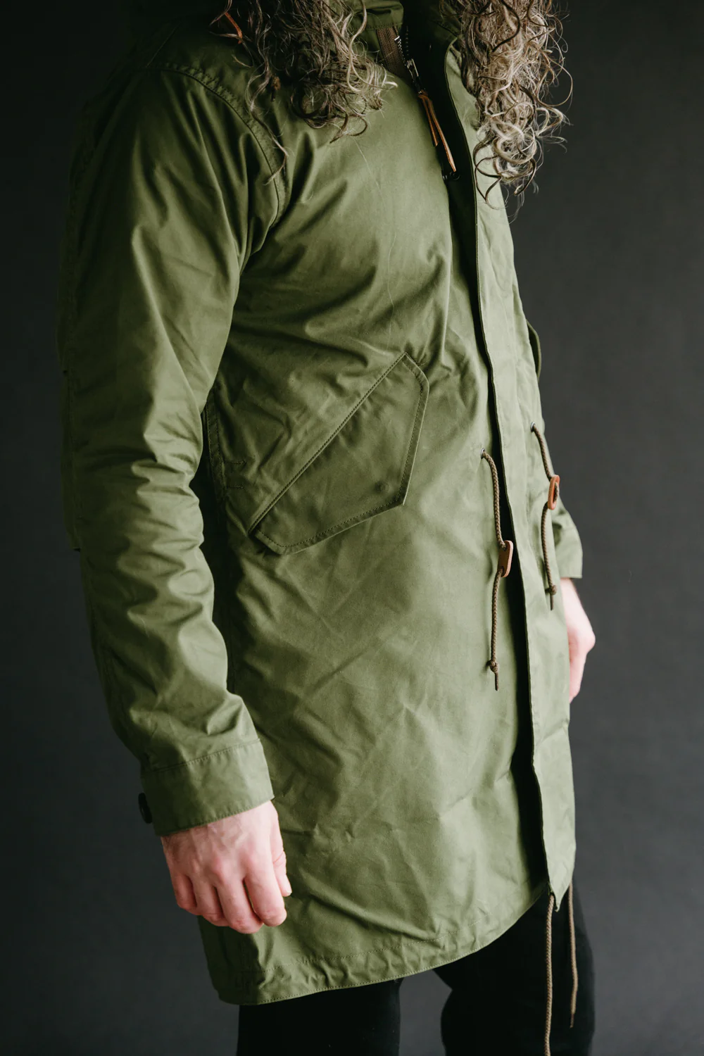 IHM-38-OLV - 5oz Quilted Lining M-51 Type Field Coat - Olive - Image 27