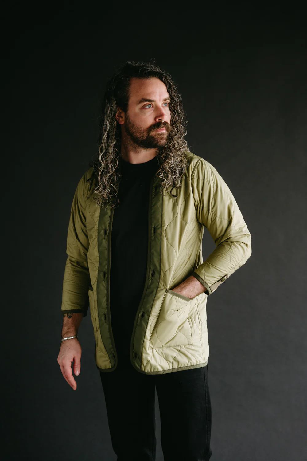 IHM-38-OLV - 5oz Quilted Lining M-51 Type Field Coat - Olive - Image 30