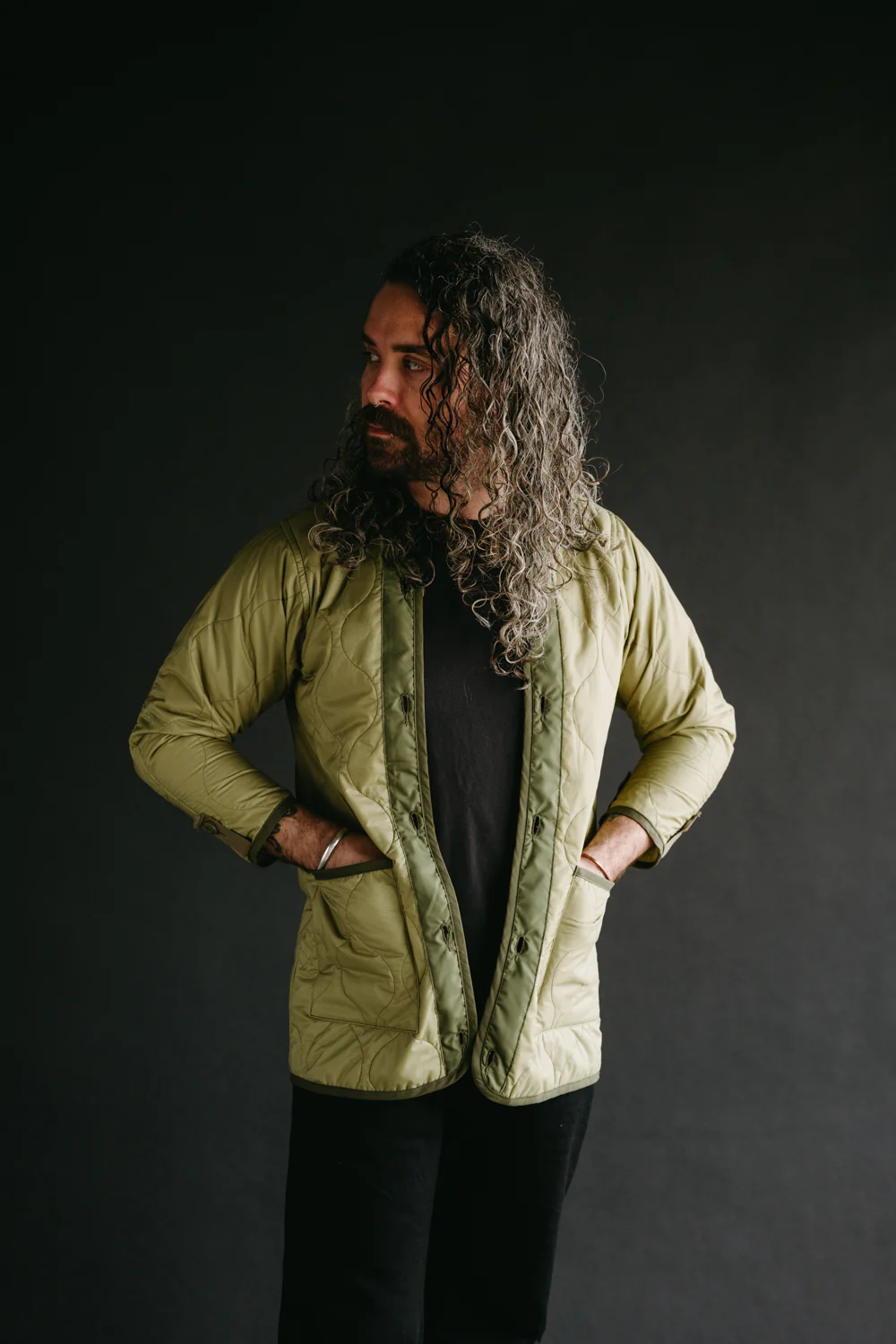 IHM-38-OLV - 5oz Quilted Lining M-51 Type Field Coat - Olive - Image 32