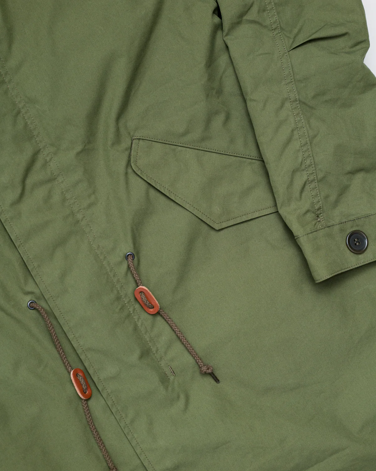 IHM-38-OLV - 5oz Quilted Lining M-51 Type Field Coat - Olive - Image 4