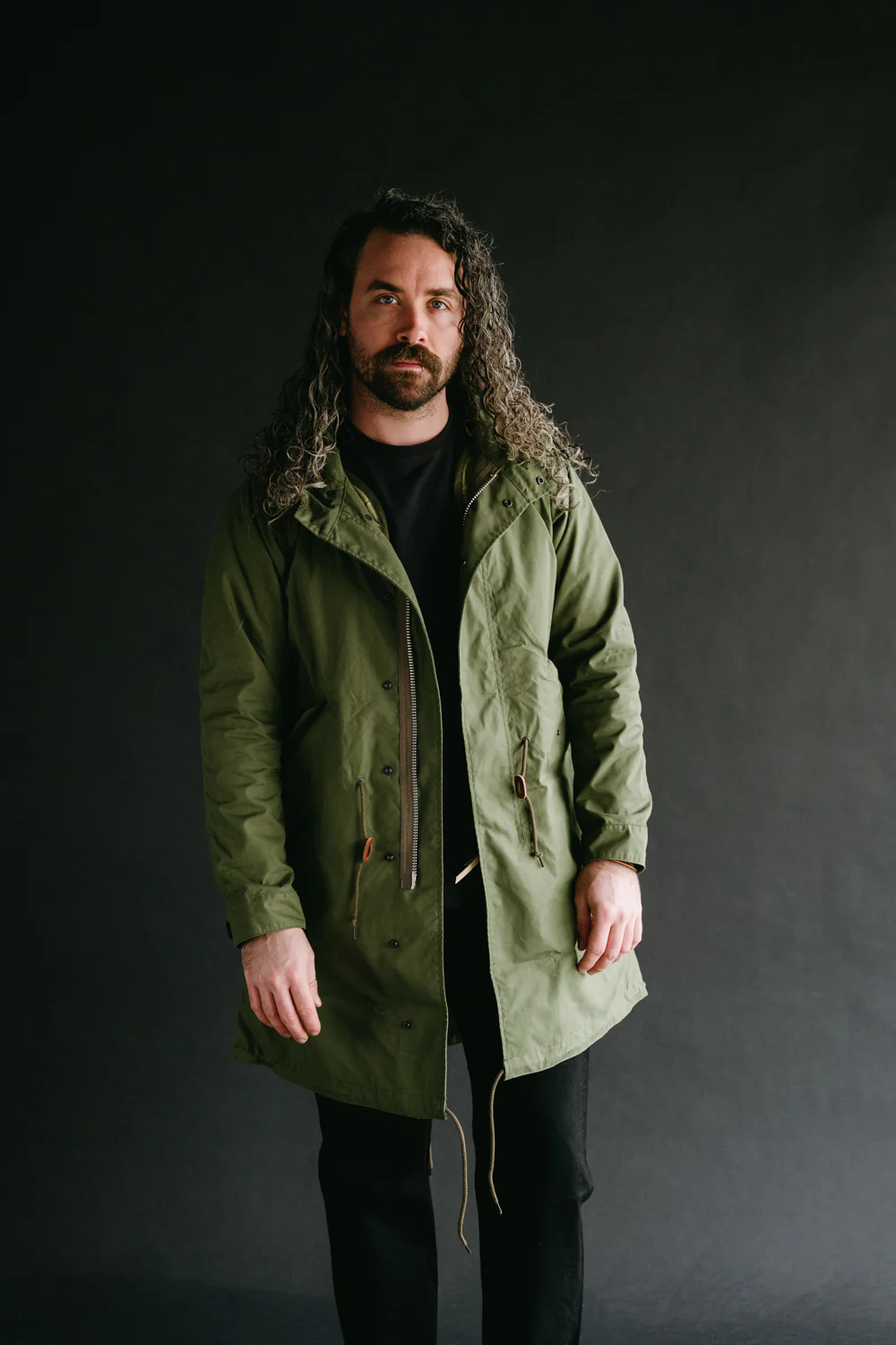 IHM-38-OLV - 5oz Quilted Lining M-51 Type Field Coat - Olive - Image 9