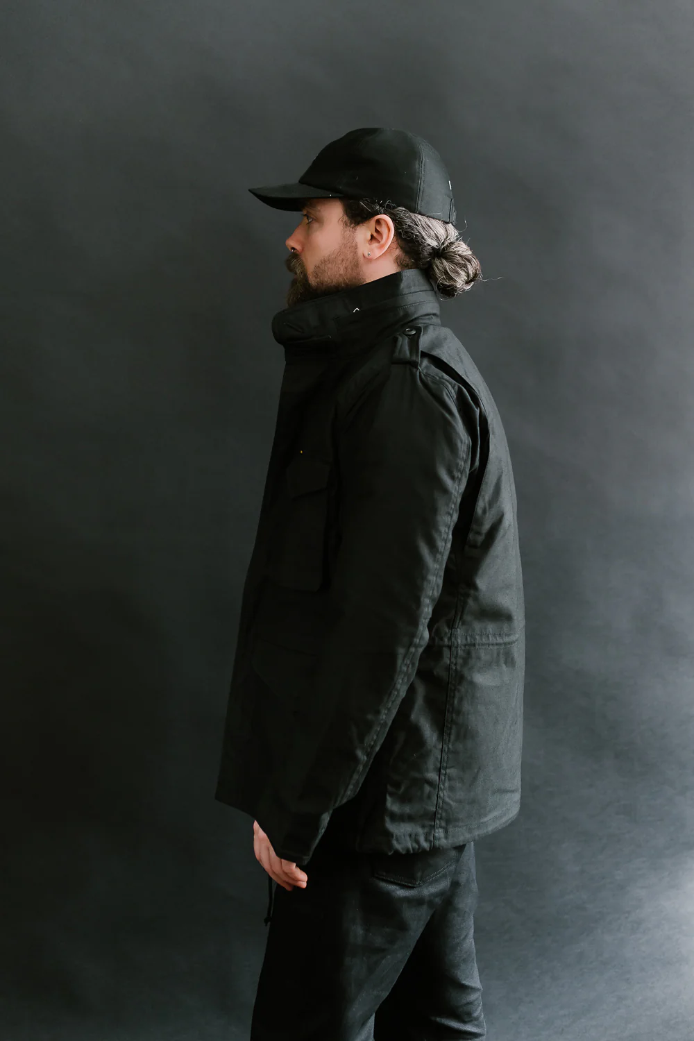 IHM-41-BLK - Quilt Lining M65 Field Jacket - Black - Image 12