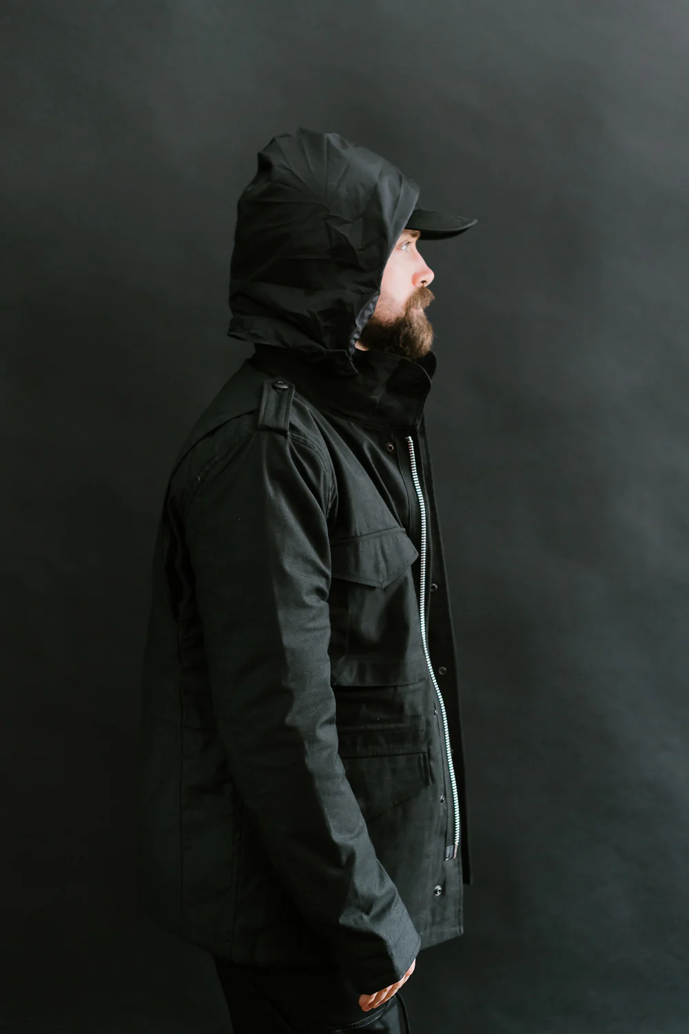 IHM-41-BLK - Quilt Lining M65 Field Jacket - Black - Image 21