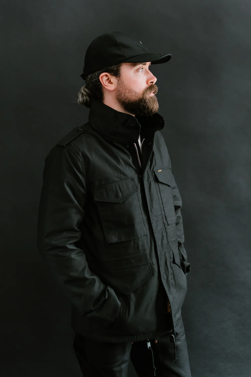 IHM-41-BLK - Quilt Lining M65 Field Jacket - Black - Image 22