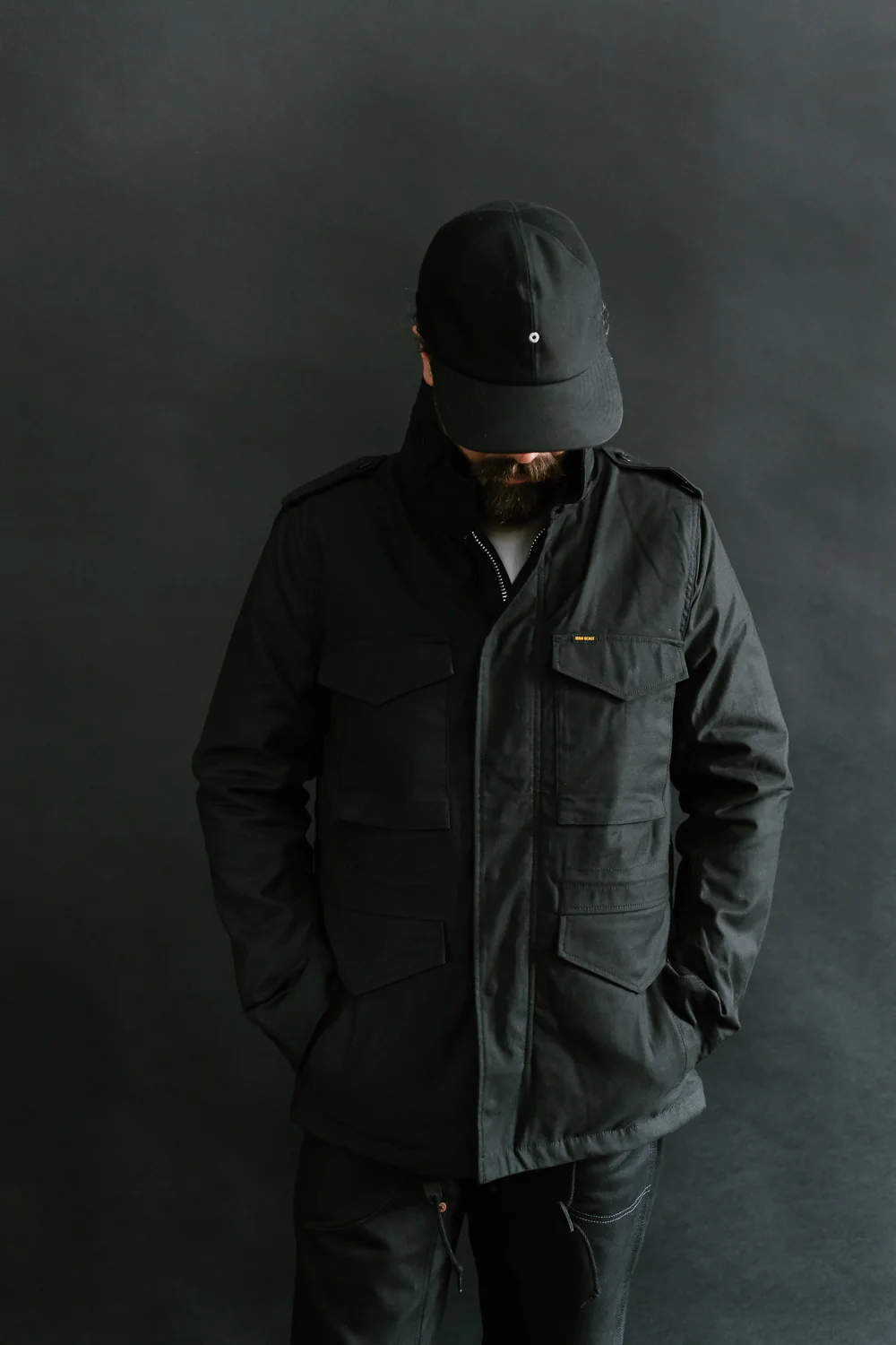IHM-41-BLK - Quilt Lining M65 Field Jacket - Black - Image 23