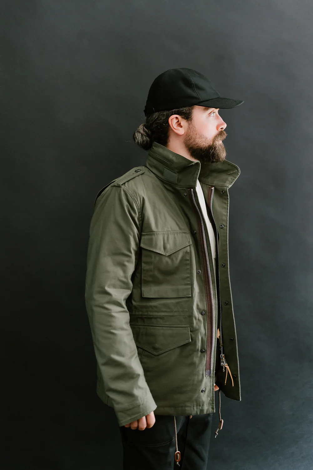 IHM-41-GRN - Quilt Lining M65 Field Jacket - Olive Drab Green - Image 17
