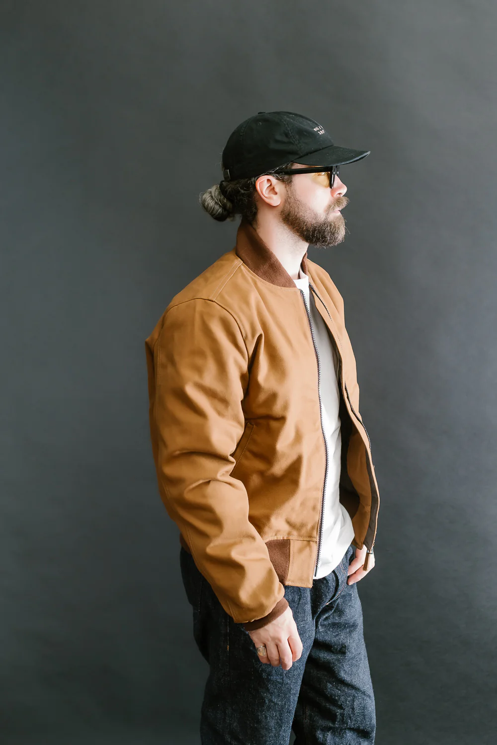 IHM-44-BRN - 17oz Duck Type L-2B Flight Jacket - Brown - Image 10
