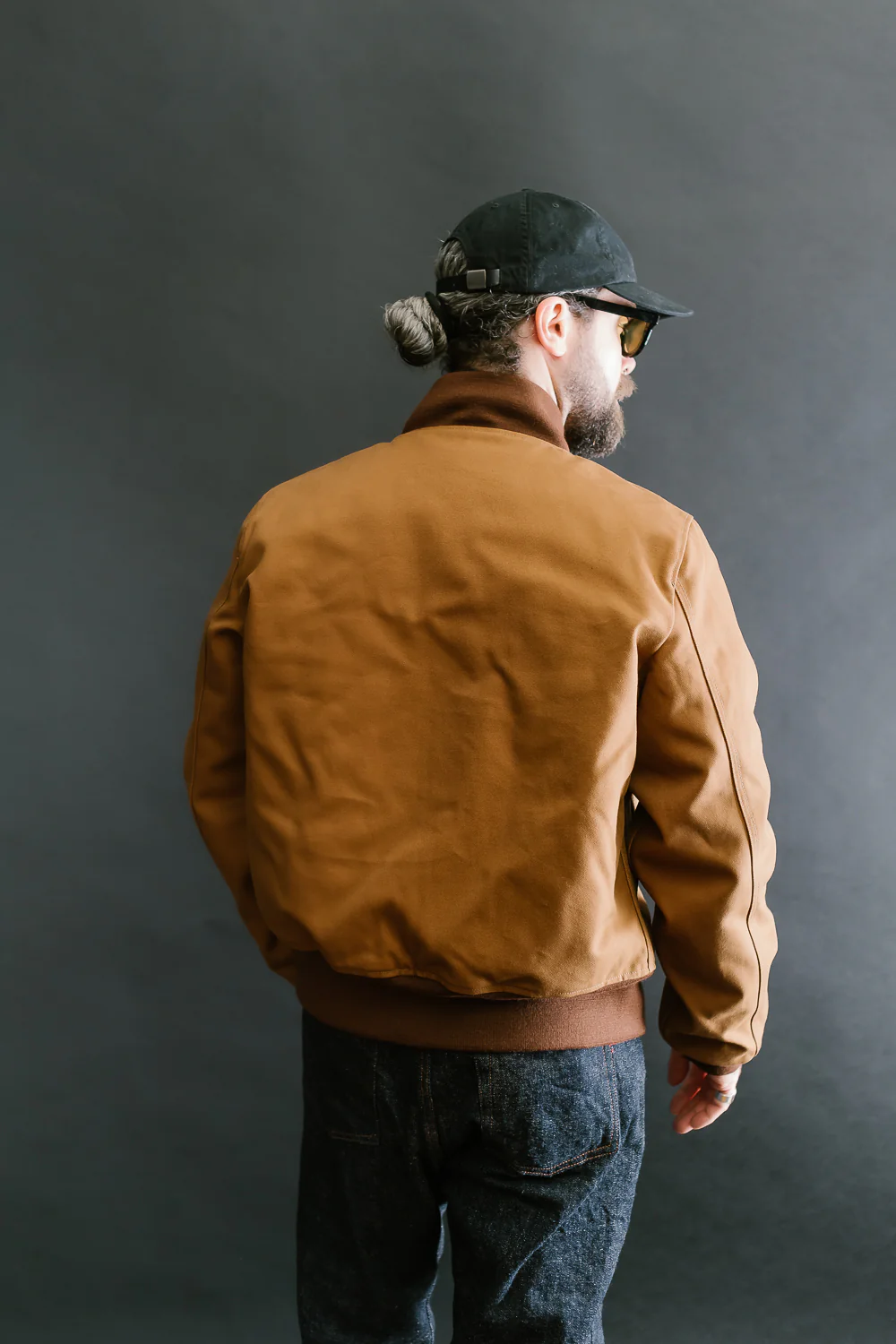 IHM-44-BRN - 17oz Duck Type L-2B Flight Jacket - Brown - Image 11