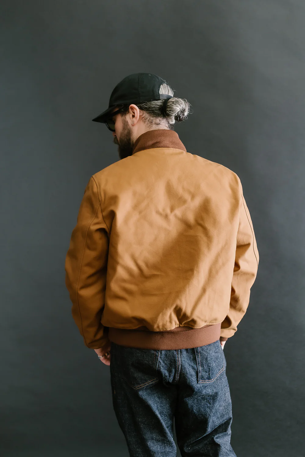 IHM-44-BRN - 17oz Duck Type L-2B Flight Jacket - Brown - Image 12